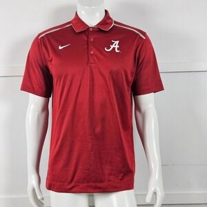 Nike Alabama Crimson Tide Mens Dri-FIT Polo Shirt Crimson Red 29526X-AL1 L